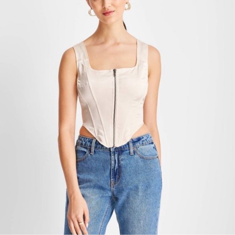 FUTURE COLLECTIVE Kahlana Barfield Brown
Women's Zip-Front Bustier - Picture 2 of 4